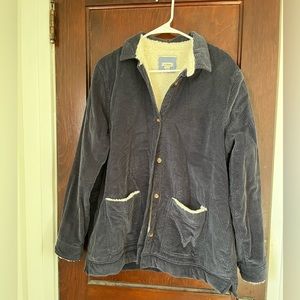 LL BEAN CORDUROY SHERPA BUTTON DOWN